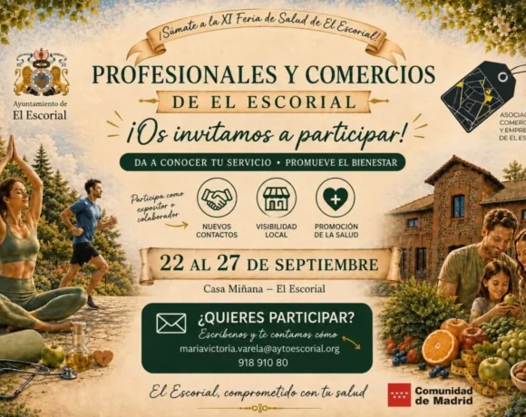 El Escorial abre la participación a profesionales y comercios en la XI Feria de Salud